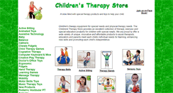 Desktop Screenshot of childrenstherapystore.com