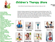 Tablet Screenshot of childrenstherapystore.com